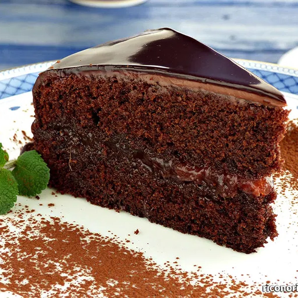 Porció de tarta Sacher